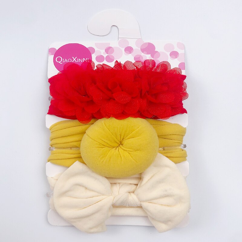 Elastic Baby Headband Set (3 Pcs)